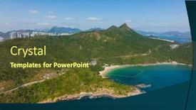  Presentation with hong kong - Presentation theme having hong-kong-pak-lap-wan background and a tawny brown colored foreground