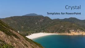  Presentation with hong kong - Presentation theme consisting of hong-kong-pak-lap-wan background and a light blue colored foreground