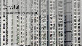  Presentation with housing - Amazing slides having hong kong public housing backdrop and a light gray colored foreground
