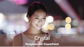  Presentation with mobile use - Amazing presentation having hong kong restaurants - woman use of mobile phone backdrop and a violet colored foreground