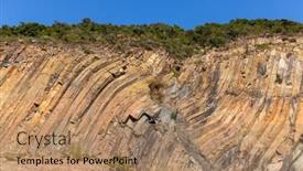  Presentation with hong kong - Slides enhanced with hong-kong-sai-kung-natural background and a coral colored foreground