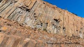  Presentation with hong kong - Presentation theme with hong-kong-sai-kung-natural background and a coral colored foreground