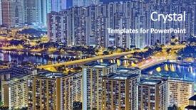  Presentation with hong kong - Beautiful slide deck featuring hong-kong-sha-tin-night backdrop and a ocean colored foreground