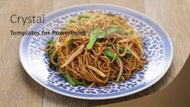  Presentation with soy sauce - PPT layouts enhanced with hong-kong-style-soy-sauce background and a coral colored foreground