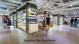  Presentation with shopping experience - Colorful PPT theme enhanced with hongkong-china-may-28 backdrop and a coral colored foreground