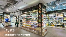  Presentation with shopping experience - Audience pleasing PPT theme consisting of hongkong-china-may-28 backdrop and a coral colored foreground