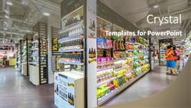  Presentation with shopping experience - PPT theme featuring hongkong-china-may-28 background and a gray colored foreground