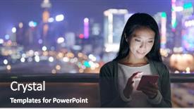  Presentation with mobile use - Presentation having hongos - woman use of mobile phone background and a dark gray colored foreground