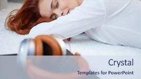  Presentation with vinyl - Colorful theme enhanced with honny - girl is lying backdrop and a  colored foreground