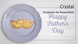  Presentation with action plan way forward text - Colorful PPT theme enhanced with invitation breakfast - plate with creative pancake backdrop and a light gray colored foreground