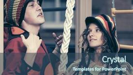  Presentation with rasta - Slide deck consisting of hooded sweatshirt and rasta background and a ocean colored foreground