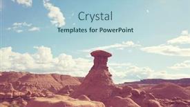  Presentation with utah - Presentation theme featuring hoodoos-formation-in-the-utah background and a light blue colored foreground