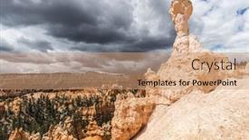  Presentation with park - Slides enhanced with hoodoos-in-bryce-canyon-national background and a coral colored foreground