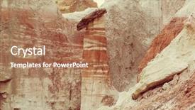  Presentation with utah - Slide set enhanced with hoodoos in the utah desert background and a coral colored foreground