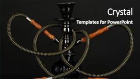  Presentation with hookah - Colorful slides enhanced with hookah-isolated-on-black-background backdrop and a black colored foreground