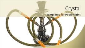  Presentation with hookah - Theme featuring hookah-isolated-on-white-background background and a soft green colored foreground
