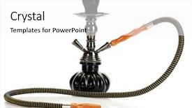  Presentation with hookah - Amazing presentation design having hookah isolated on white background backdrop and a white colored foreground