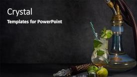  Presentation with hookah - PPT layouts enhanced with hookah-shisha-and-glass background and a black colored foreground