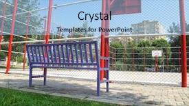  Presentation with residential - PPT theme enhanced with image of basketball field background and a light blue colored foreground