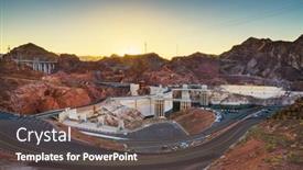  Presentation with nevada - Beautiful PPT layouts featuring hoover-dam-on-the-colorado backdrop and a gray colored foreground