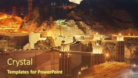  Presentation with nevada - Presentation having hoover-dam-on-the-colorado background and a tawny brown colored foreground