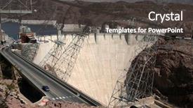  Presentation with dam - Slides with hoover dam background and a dark gray colored foreground