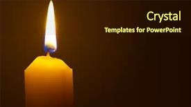  Presentation with candle - Amazing PPT theme having hope 2016 - macro of burning candle isolated backdrop and a wine colored foreground