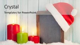  Presentation with advent hope - Colorful PPT theme enhanced with hope advent - christmas candles and chalkboard backdrop and a  colored foreground