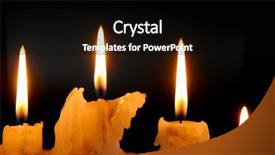  Presentation with candles - Presentation design having hope advent - row of burning candles background and a  colored foreground