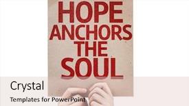  Presentation with anchors - Slides enhanced with hope anchors the soul card background and a lemonade colored foreground