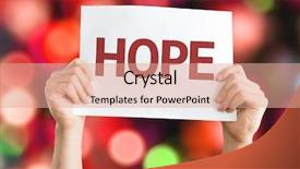  Presentation with hope - Cool new presentation theme with hope card with colorful background backdrop and a  colored foreground