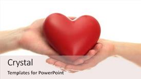  Presentation with man head in hands - PPT layouts featuring hope love - red heart in woman background and a soft green colored foreground