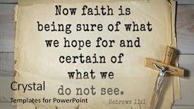  Presentation with bible verses - Audience pleasing PPT layouts consisting of hope now faith is being backdrop and a mint green colored foreground