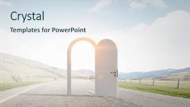  Presentation with hope - Cool new PPT theme with hope success new way concepts backdrop and a  colored foreground