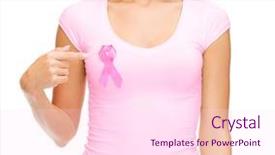  Presentation with cancer hope - Amazing PPT theme having hope templates - healthcare medicine and breast cancer backdrop and a pink colored foreground