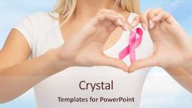  Presentation with healthcare blue ribbon - Presentation theme enhanced with hope templates - healthcare people charity and medicine background and a lemonade colored foreground