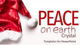  Presentation with peace - Theme with hope templates - peace on earth background and a sky blue colored foreground