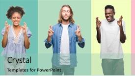  Presentation with chinese american - Beautiful PPT layouts featuring hopeful - composition of african american hispanic backdrop and a mint green colored foreground