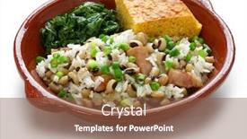  Presentation with new year - Slide set consisting of hoppin-john-new-year-traditional background and a tawny brown colored foreground