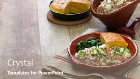  Presentation with new year - Cool new slide set with hoppin-john-new-year-traditional backdrop and a coral colored foreground