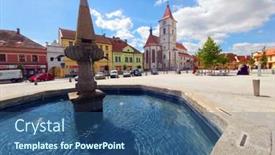  Presentation with peter - Cool new PPT theme with horazdovice-czech-republic-june-10 backdrop and a ocean colored foreground