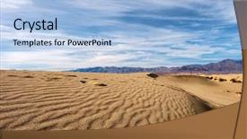  Presentation with death - Presentation consisting of desert horizon - death valley national park background and a  colored foreground
