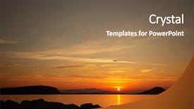  Presentation with goa beach - PPT theme with horizon benaulim beach south goa background and a tawny brown colored foreground