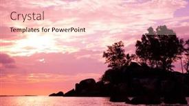  Presentation with horizon - Cool new slides with horizon evening sea backdrop and a lemonade colored foreground