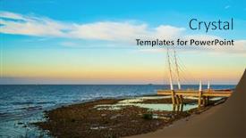  Presentation with horizon - Slide deck with horizon-rio-de-la-plata background and a cyan colored foreground