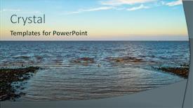  Presentation with horizon - Presentation consisting of horizon-rio-de-la-plata background and a light blue colored foreground