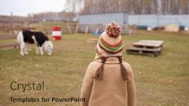  Presentation with shot - Audience pleasing slides consisting of horizontal-back-view-shot backdrop and a coral colored foreground