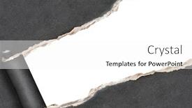  Presentation with breakthrough - Amazing presentation theme having horizontal-background-with-ragged-hole backdrop and a white colored foreground