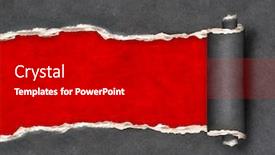  Presentation with black hole - Colorful PPT theme enhanced with horizontal-background-with-ragged-hole backdrop and a black colored foreground