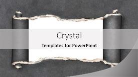  Presentation with black hole - Amazing slides having horizontal-background-with-ragged-hole backdrop and a light gray colored foreground